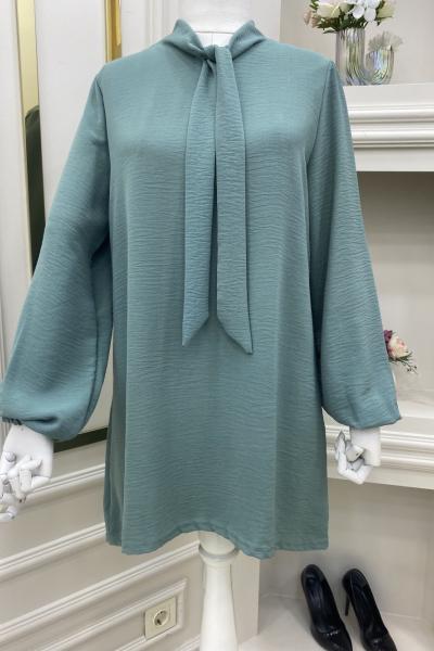 Yeni Model İtal Ayrobin Tunik Çağla Yeşili