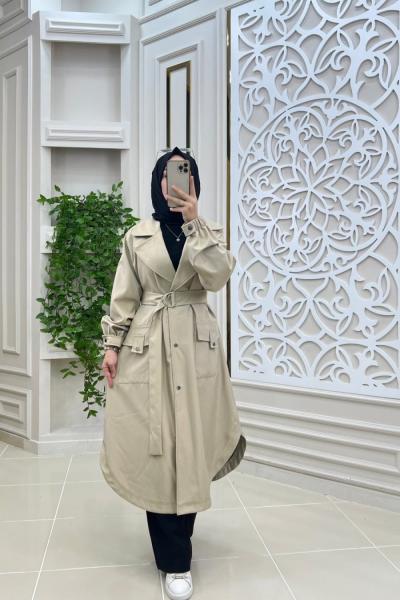 Yeni Sezon Trenç Bej