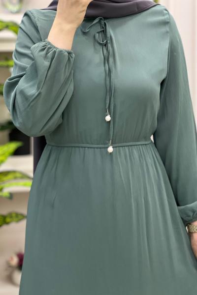Zuhal Elbise Mint Yeşili