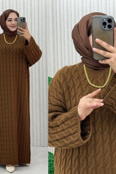 4072 Örgü Triko Elbise