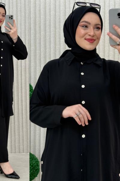 çiko pantolonlu takım