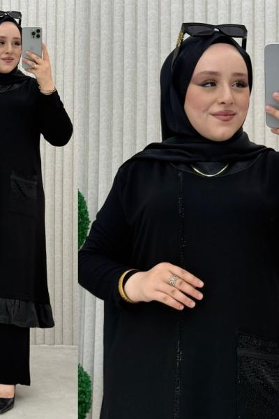Feza fırfır detaylı takım