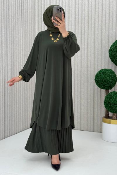 Suzan Piliseli Pantolonlu Takım