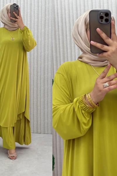 Suzan Piliseli Pantolonlu Takım