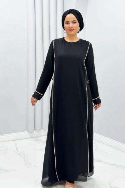 Ahu Abiye Elbise Siyah