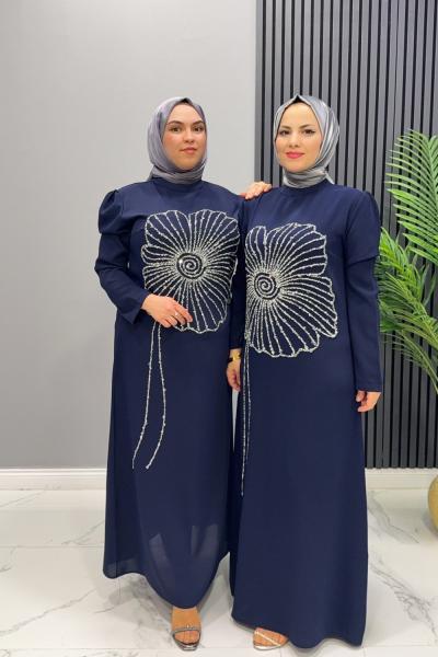 Elbise Abiye Nursema Lacivert