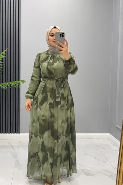 Elbise Batik Dilan Yeşil