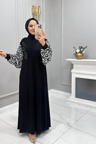 Elbise Dora Siyah Beyaz