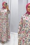 Elbise Fulya Pembe Gri