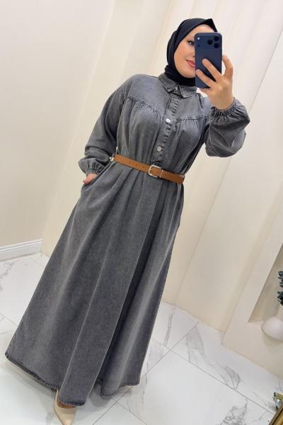 Elbise Kot Feyza Füme