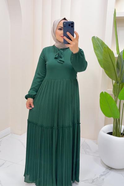 Elbise  şifon Esmira Yeşil