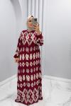 Elbise Sezen Bordo