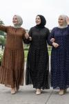 Elbise Türkan Siyah Puanlı