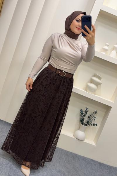 Etek Ezo  Kahverengi