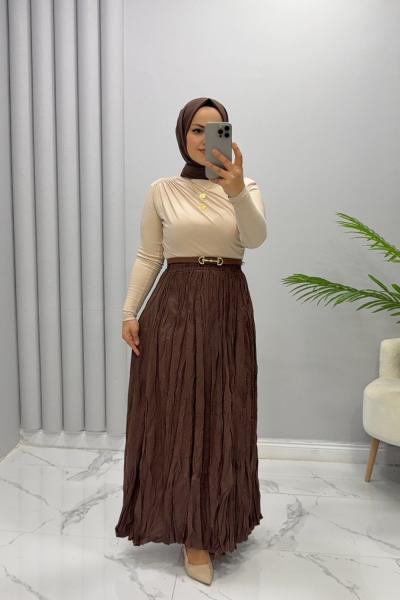 etek Kraş Rana Kahverengi