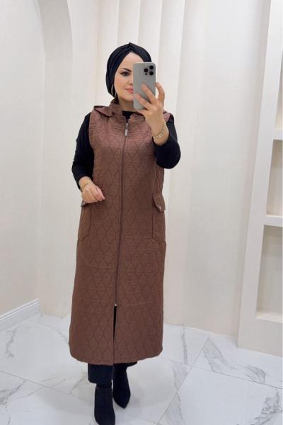 Gülhan Kapitone Kahverengi