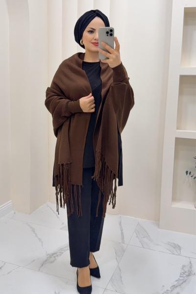 Şal Triko Tülin Acı Kahve