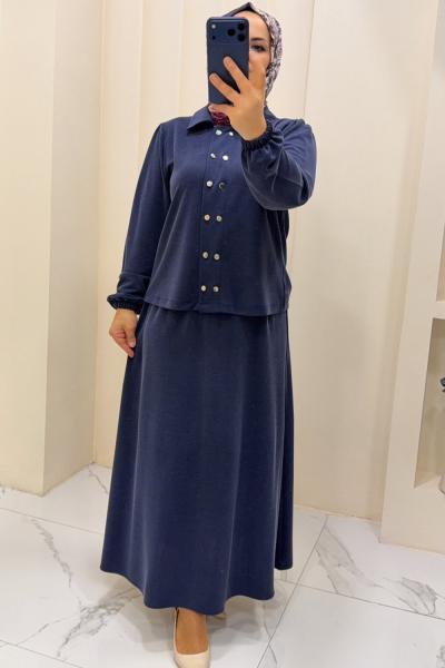 takım etekli Ceylan Mavi