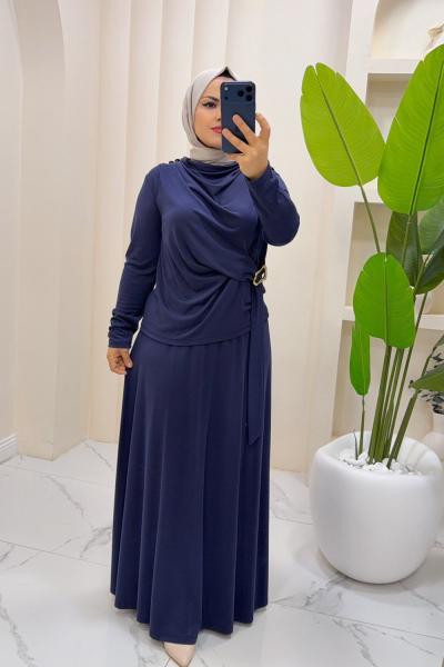 Takım Etekli Melisa Lacivert