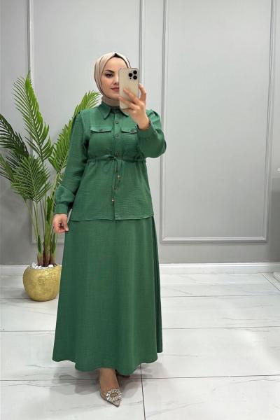 Takım Etekli Şule Yeşil