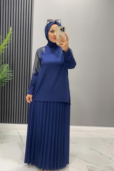 takım Etekli  ışıl Mavi