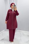 Takım İkili Arzu Bordo