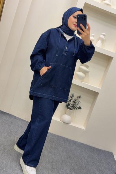 Takım Kot Elisa Lacivert