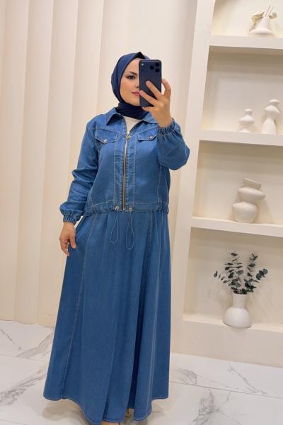 Takım Kot etekli Rüya Açık Mavi