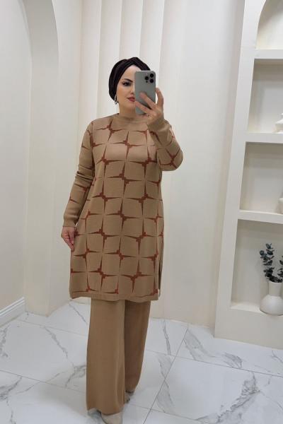 Takım Triko Loren Sütlü Kahve