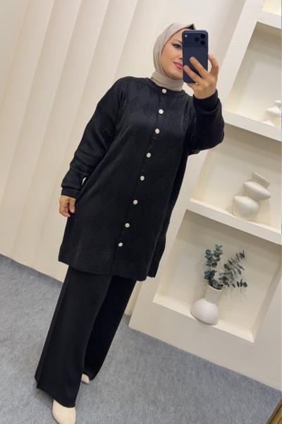 Takım Triko Nehir Siyah