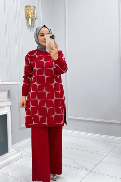 Takım Triko Loren Kırmızı