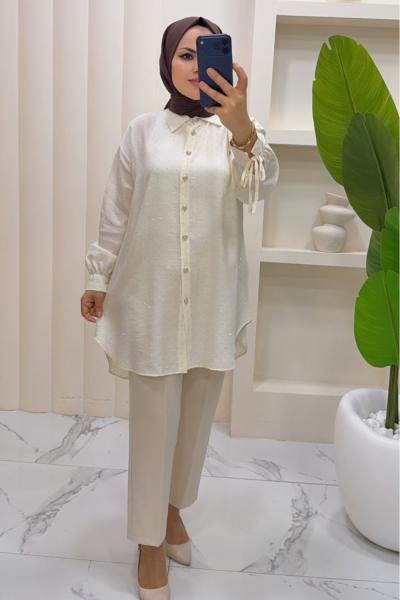 Tunik Zilan Krem