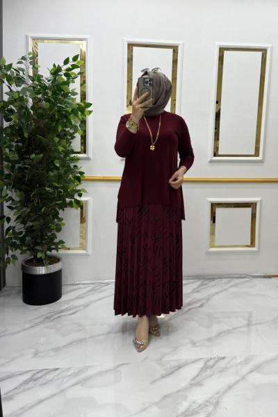 Gülru takım Bordo