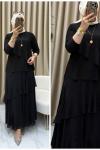 Zehra takım Beyaz Siyah