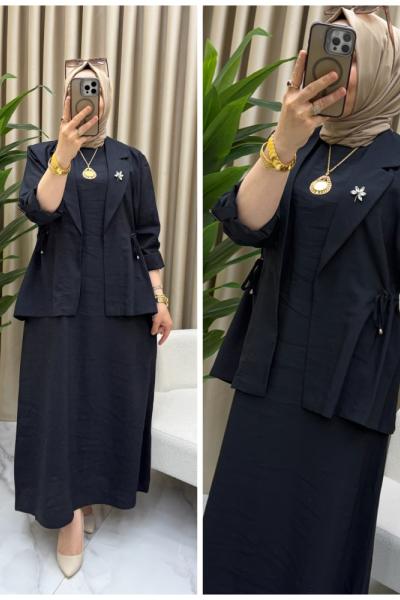 Zeray elbise  Siyah