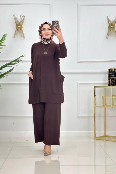 Almina Takım - Kahverengi