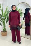 BİNNUR TRİKO TAKIM - BORDO Bordo