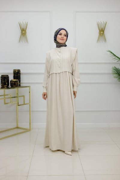 DİCLE ELBİSE - BEJ