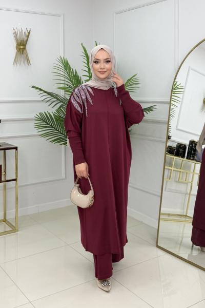 FERİDE TAKIM - BORDO Bordo
