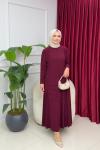GÜLBEN ETEKLİ TAKIM - BORDO