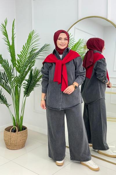 MONAİR DENİM TAKIM - DUMAN