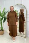 PINAR ETEKLİ TAKIM - KAHVERENGİ Kahverengi