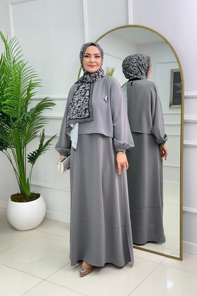 YASEMEN ELBİSE - ANTRASİT
