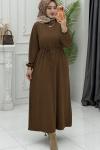 Buğlem Elbise Kahverengi