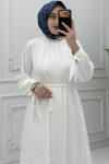 İlay Elbise Beyaz