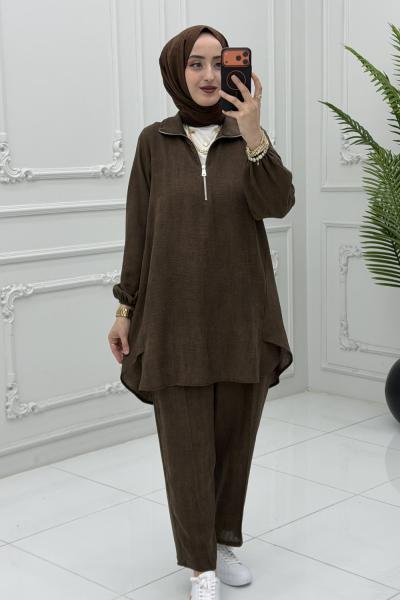 Nevra Takım Kahverengi