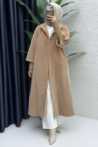 Angora Kaban Tesettür Giyim Camel