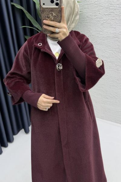Angora Kaban Tesettür Giyim Mürdüm