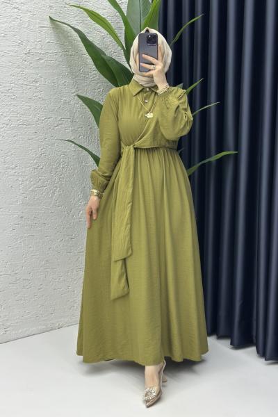 Bukre Elbise Yağ Yeşili