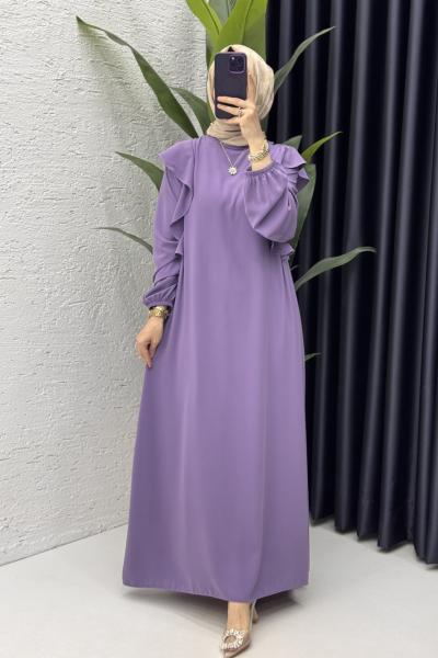 Canan Elbise Tesettür Giyim Lila